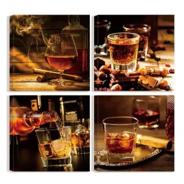 obraz-na-plotnie-z-winem-whisky-i-cygarem-do-kuchni-4-szt-40-x40