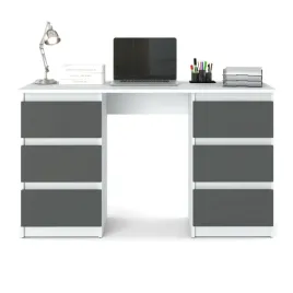 biurko-bialy-antracyt-120cm-biurko-szkolne-6-szuflad-stolik-dla-dziecka