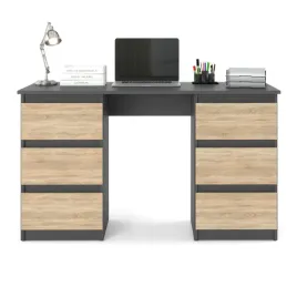 biurko-antracyt-sonoma-120cm-biurko-szkolne-6-szuflad-stolik-dla-dziecka