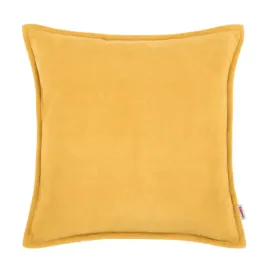 poduszka-dekoracyjna-pluszowa-musztardowa-45x45