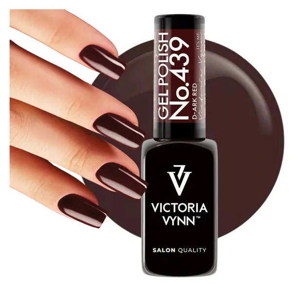 Victoria Vynn Lakier Hybrydowy Czekoladowa Czerwień 439 d-Ark Red 8ml