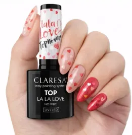 claresa-la-la-love-top-no-wipe-hybrydowy-z-serduszkami-walentynkowy-5-ml