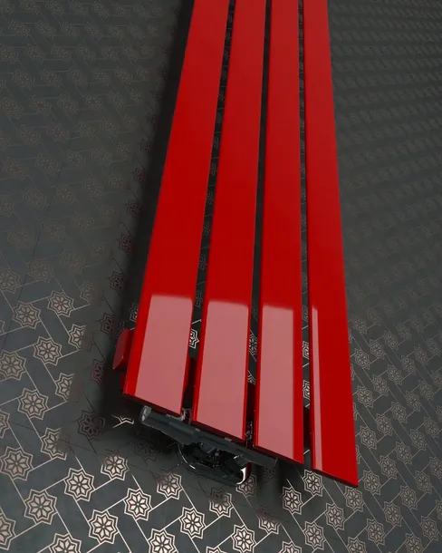 grzejnik-dekoracyjny-panel-100x30-czerwony-sposob-podlaczenia-dolne