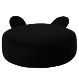 podnozek-pluszowy-ozdobny-teddy-pufa-czarny-stan-nowy