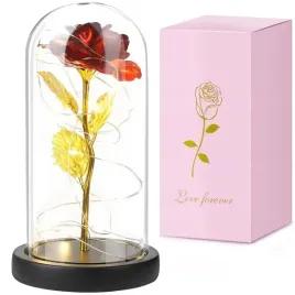 wieczna-roza-w-szkle-swiecaca-led-na-prezent-dzien-matki-sztuczne-kwiaty