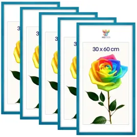 zestaw-5-szt-ramek-na-zdjecia-30-x-60-cm-turkusowych-drewnianych