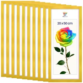 zestaw-10-szt-ramek-na-zdjecia-20-x-50-cm-zoltych-drewnianych