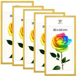 zestaw-5-szt-ramek-na-zdjecia-30-x-60-cm-zoltych-drewnianych
