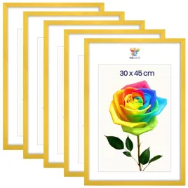 zestaw-5-szt-ramek-na-zdjecia-30-x-45-cm-zoltych-drewnianych