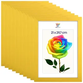 zestaw-10-szt-ramek-na-zdjecia-a4-21-x-297-cm-zoltych-drewnianych