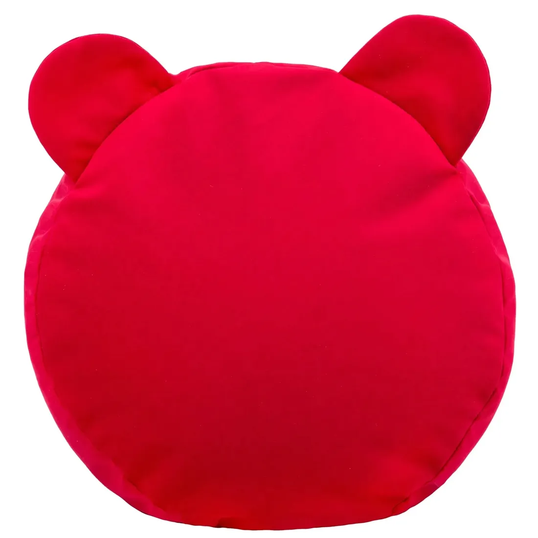 podnozek-pluszowy-ozdobny-teddy-pufa-czerwony-stan-nowy