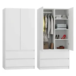 szafa-biala-garderoba-duza-na-ubrania-otwierana-szuflady-nowoczesna