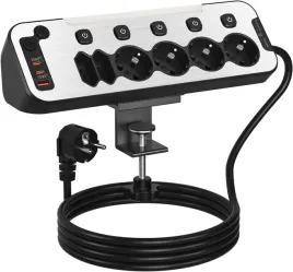 przedluzacz-listwa-antyprzepieciowa-2m-6-gniazd-z-wylacznikami-usb-usb-c