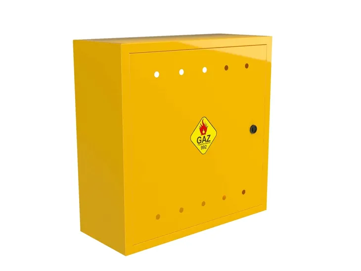 SKRZYNKA GAZOWA SZAFKA 60x60x25 GAZ ŻÓŁTA
