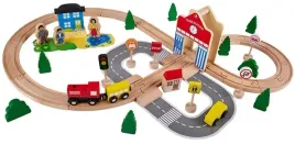 drewniana-kolejka-tor-wagony-pociag-budynki-ciuchcia-lokomotywa-zestaw