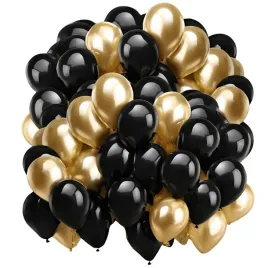 balony-czarno-zlote-chromowane-zestaw-balonow-na-urodziny-18-wesele-100-szt