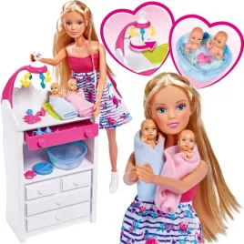 duzy-zestaw-lalka-steffi-w-ciazy-2-bobasy-blizniaki-komoda-wanienka-akc