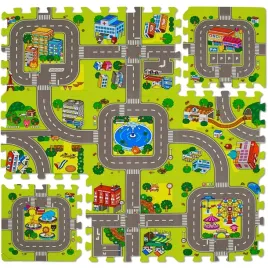 mata-edukacyjna-gruba-1cm-9szt-puzzle-piankowe-dla-dzieci-droga-miasto