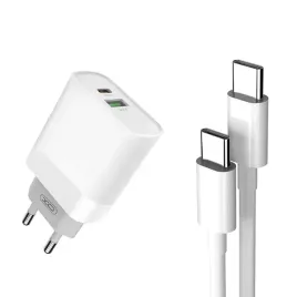xo-ladowarka-1xusb-1xusb-c-biala-kabel-usb-c-usb-c