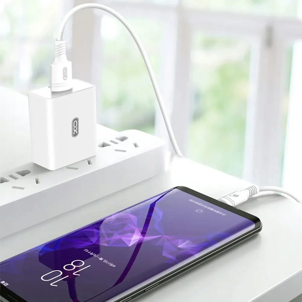 xo-ladowarka-sieciowa-1xusb-biala-kabel-micro-usb