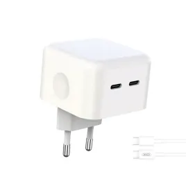 ladowarka-sieciowa-2xusb-c-biala-kabel-usb-c-usb-c
