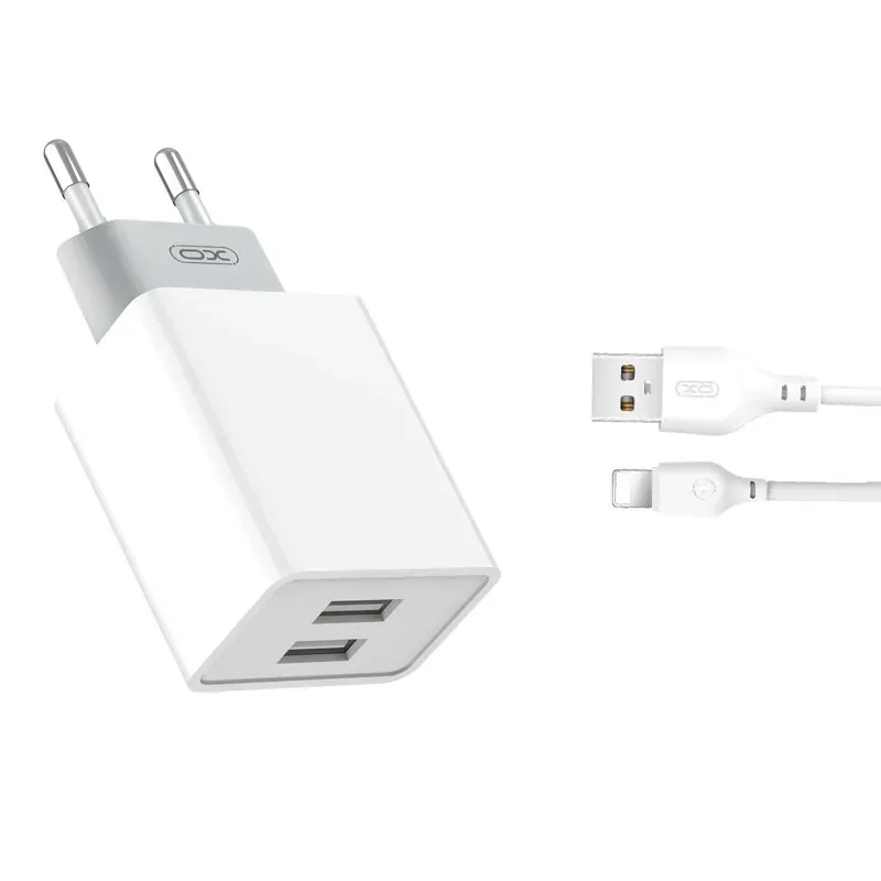 xo-ladowarka-2x-usb-24a-biala-kabel-lightning