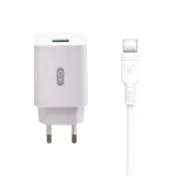 xo-ladowarka-1x-usb-biala-kabel-usb-c