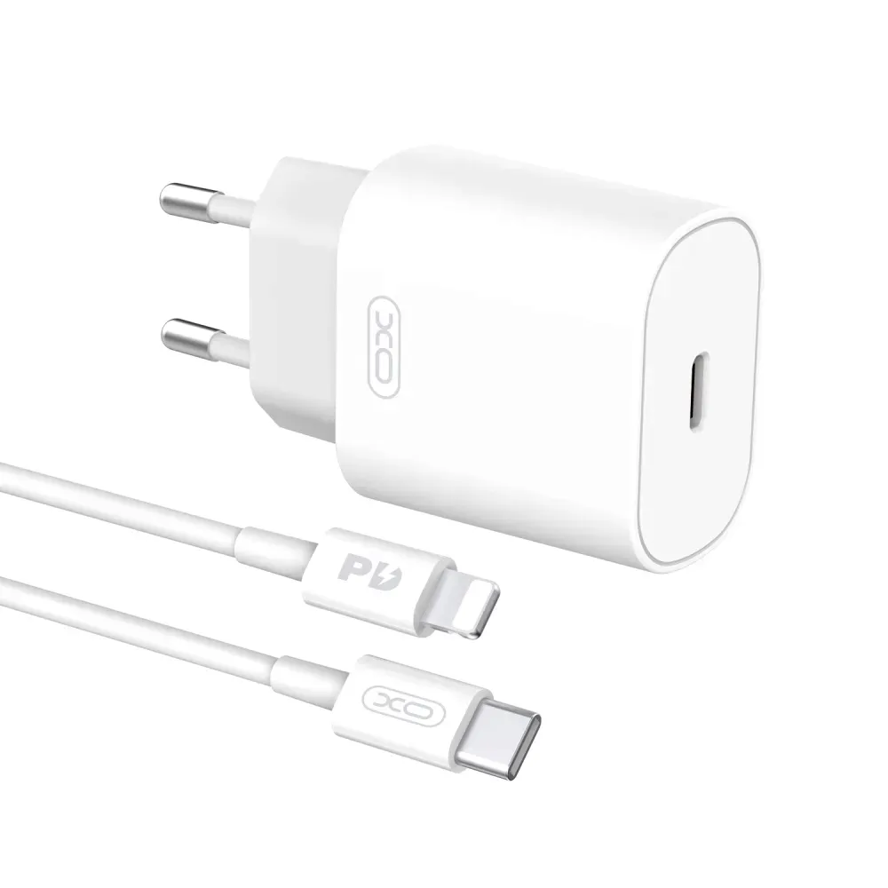xo-ladowarka-1xusb-c-biala-kabel-usb-c-lightning