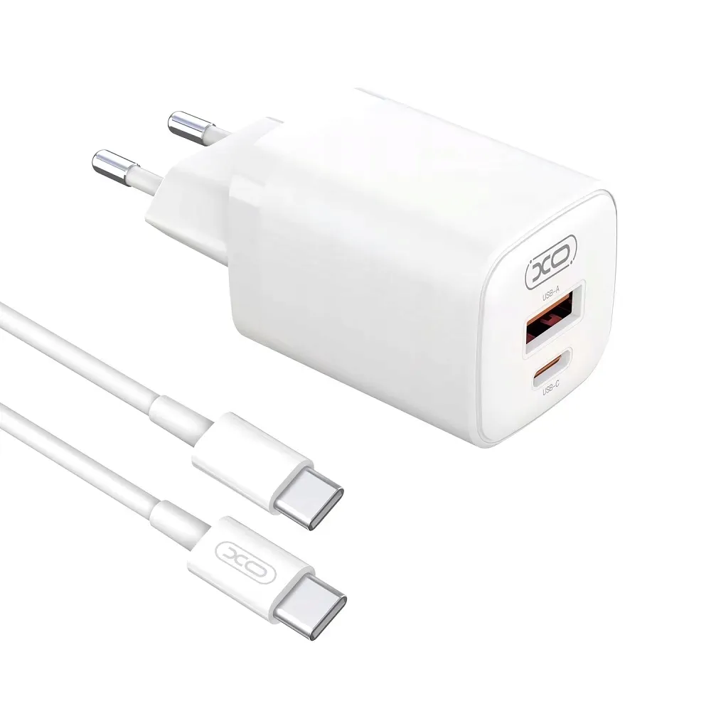 xo-ladowarka-1xusb-1xusb-c-biala-kabel-usb-c-usb-c