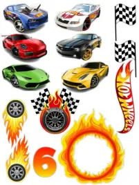 wydruk-cukrowy-na-tort-hotwheels-napis-gratis