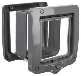 trixie-dwustronne-drzwiczki-kota-wahadlowe-szare