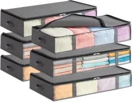 6-szt-organizer-pudelko-na-ubrania-posciel-szary-pod-lozko-do-szafy-75l
