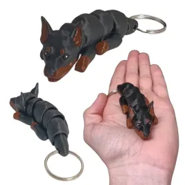 ruchomy-brelok-pies-doberman-brelok-doberman-brelok-do-kluczy