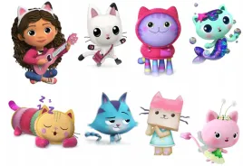 wydruk-oplatek-cukrowy-na-tort-koci-domek-gabi-napis-gratis