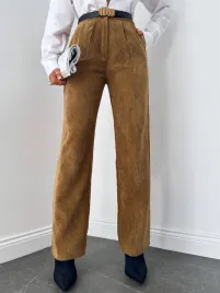 spodnie-damskie-sztruksowe-brazowy-eleganckie-z-wysokim-stanem-shein-l-40