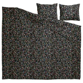 posciel-na-koldre-200x200-i-2-poszewki-50x60-czarny-kwiaty-ikea-brudkrusbar