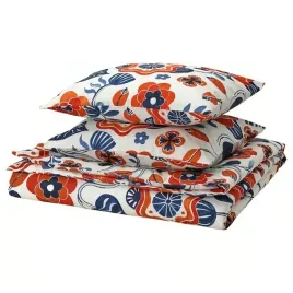 komplet-poscieli-200x200-50x60-bialy-wielobarwny-kwiaty-ikea-kanonviska