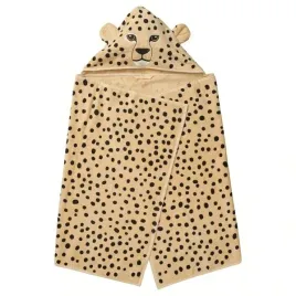 recznik-z-kapturem-dla-dzieci-jasnobrazowy-wzor-cetki-gepard-70x140-ikea