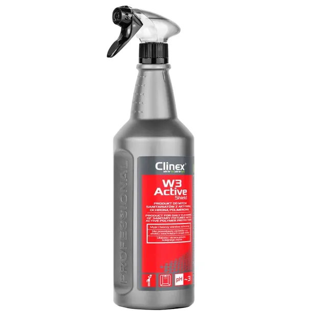 PŁYN CLINEX W3 ACTIVE SHIELD DO MYCIA SANITARIÓW I ŁAZIENEK 1L