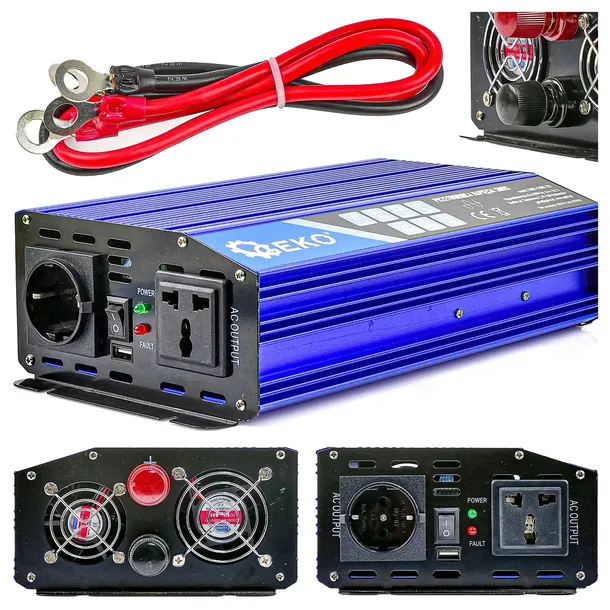 PRZETWORNICA NAPIĘCIOWA SINUS CZYSTY 12/230V 1000/2000W