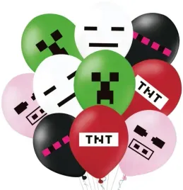 balony-minecraft-piksele-mix-urodziny-30cm-8-sztuk
