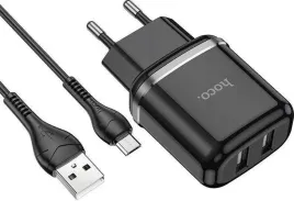 ladowarka-sieciowa-2xusb-kabel-micro-zestaw-czarny