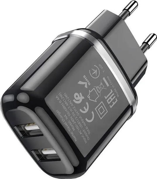 ladowarka-sieciowa-2xusb-kabel-micro-zestaw-czarny-waga-z-opakowaniem-0-07-kg