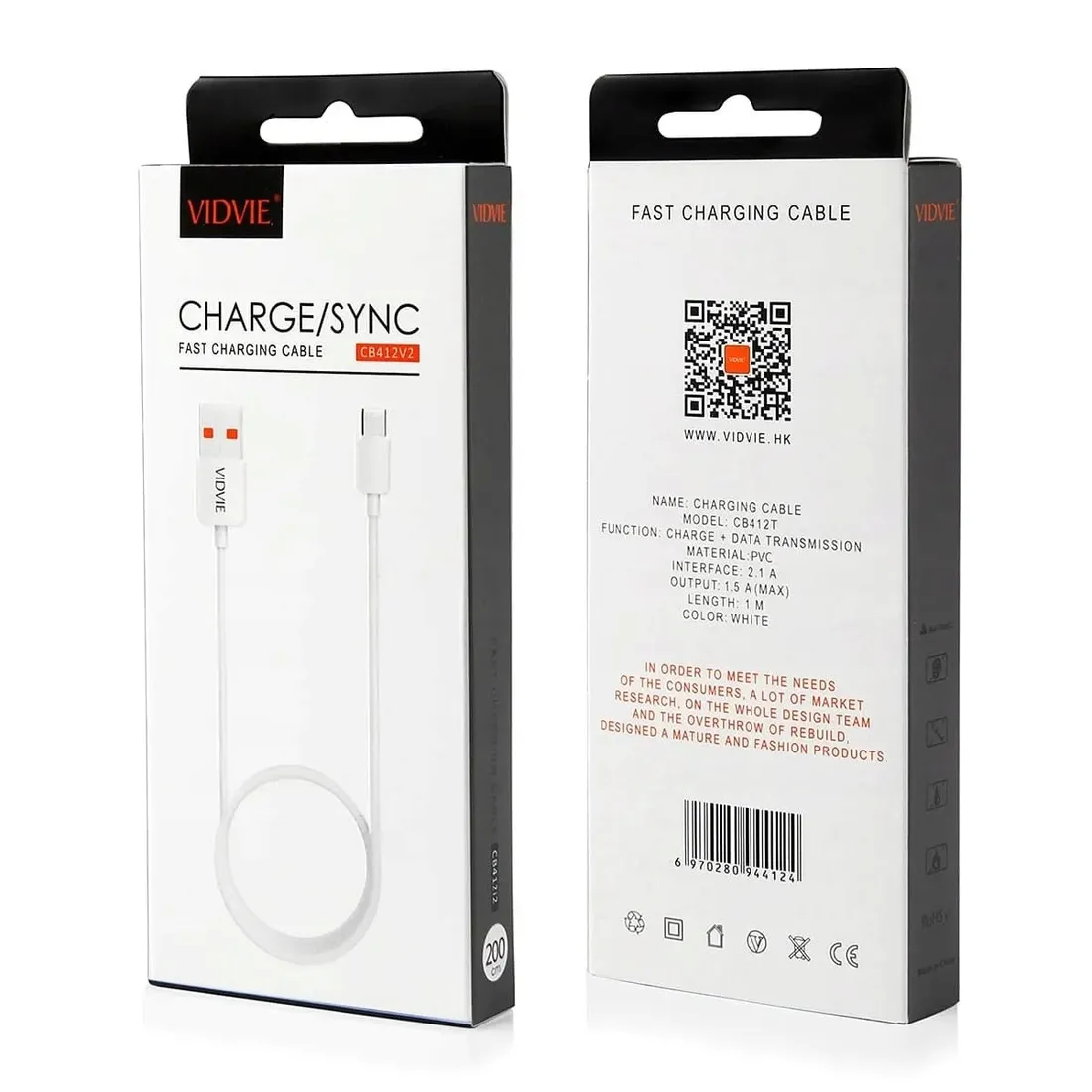 kabel-vidvie-cb443-2-usb-micro-2m-bialy-stan-nowy