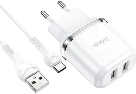 ladowarka-sieciowa-2xusb-kabel-usb-c-zestaw-bialy