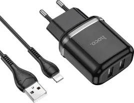 ladowarka-sieciowa-2xusb-kabel-lightning-czarny