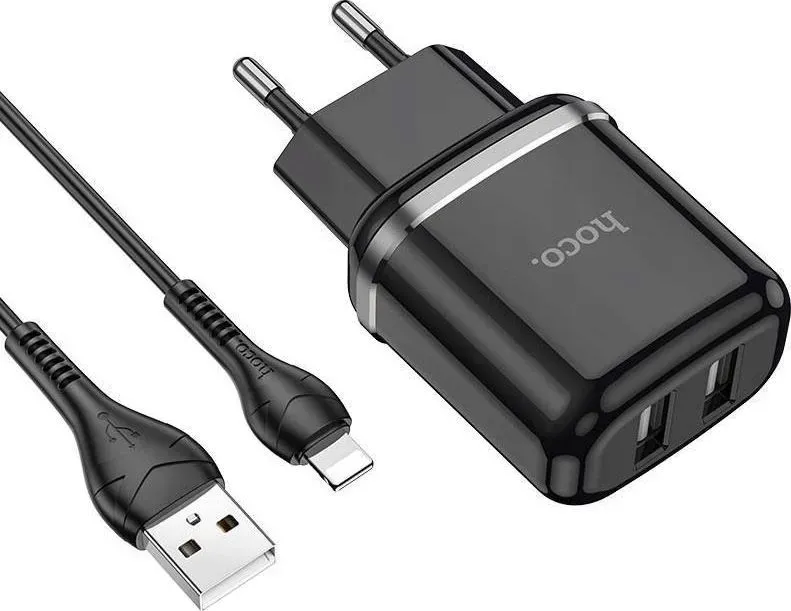 ladowarka-sieciowa-2xusb-kabel-lightning-czarny