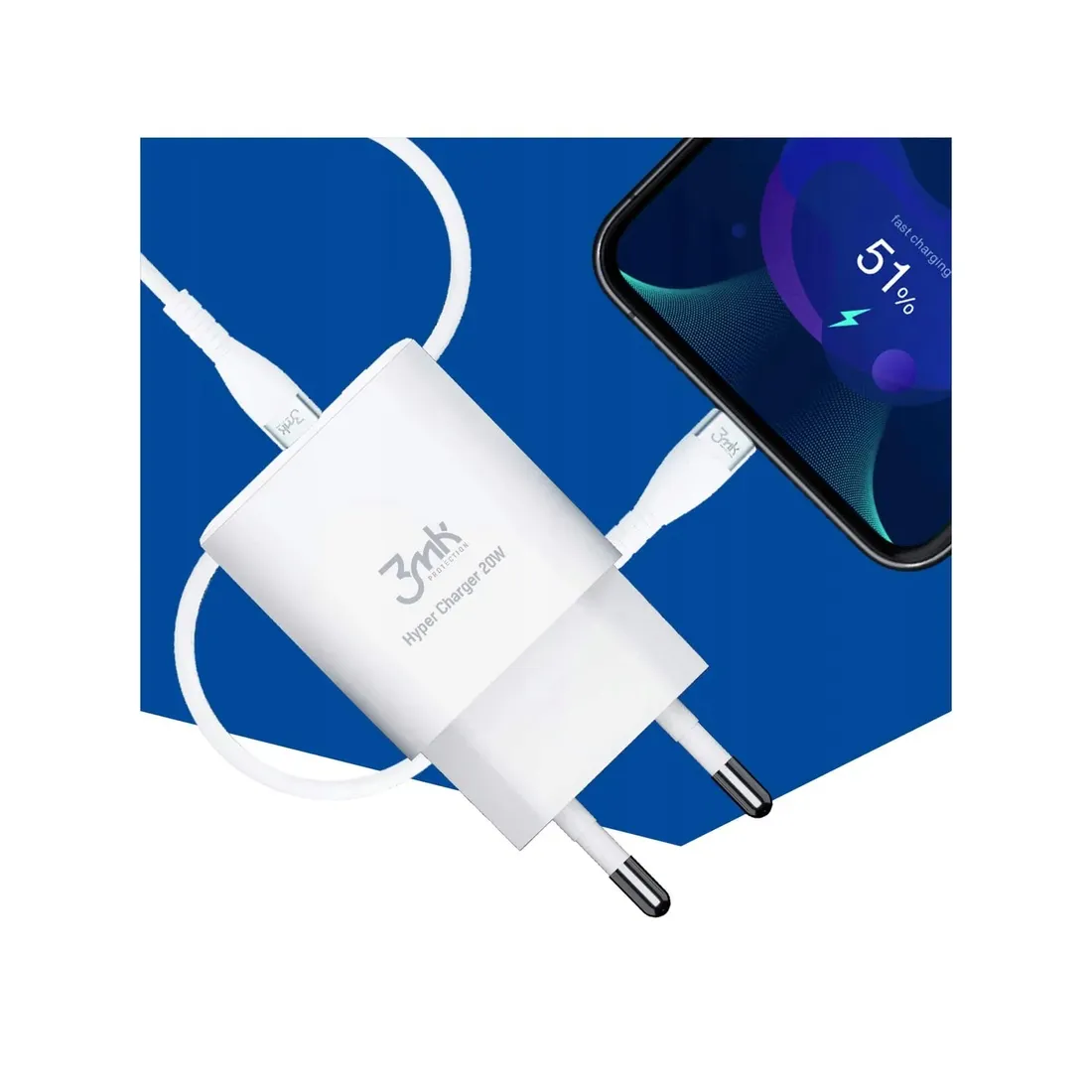3mk-ladowarka-sieciowa-20w-1xusb-c-1xusb-a-biala-stan-nowy