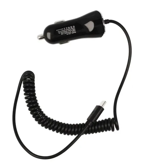 ladowarka-samochodowa-typ-c-usb-21a-czarna