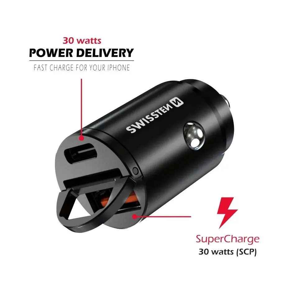 ladowarka-samochod-usb-c-super-charge-30w-czarna-stan-nowy